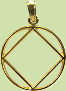 Narcotics Anonymous Service Symbol Open Pendant 1 inch