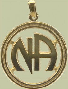 1191 1 in Narcotics Anonymous Logo Open Pendant