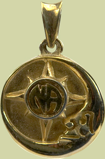 SunMoon w NA Service Symbol Pendant